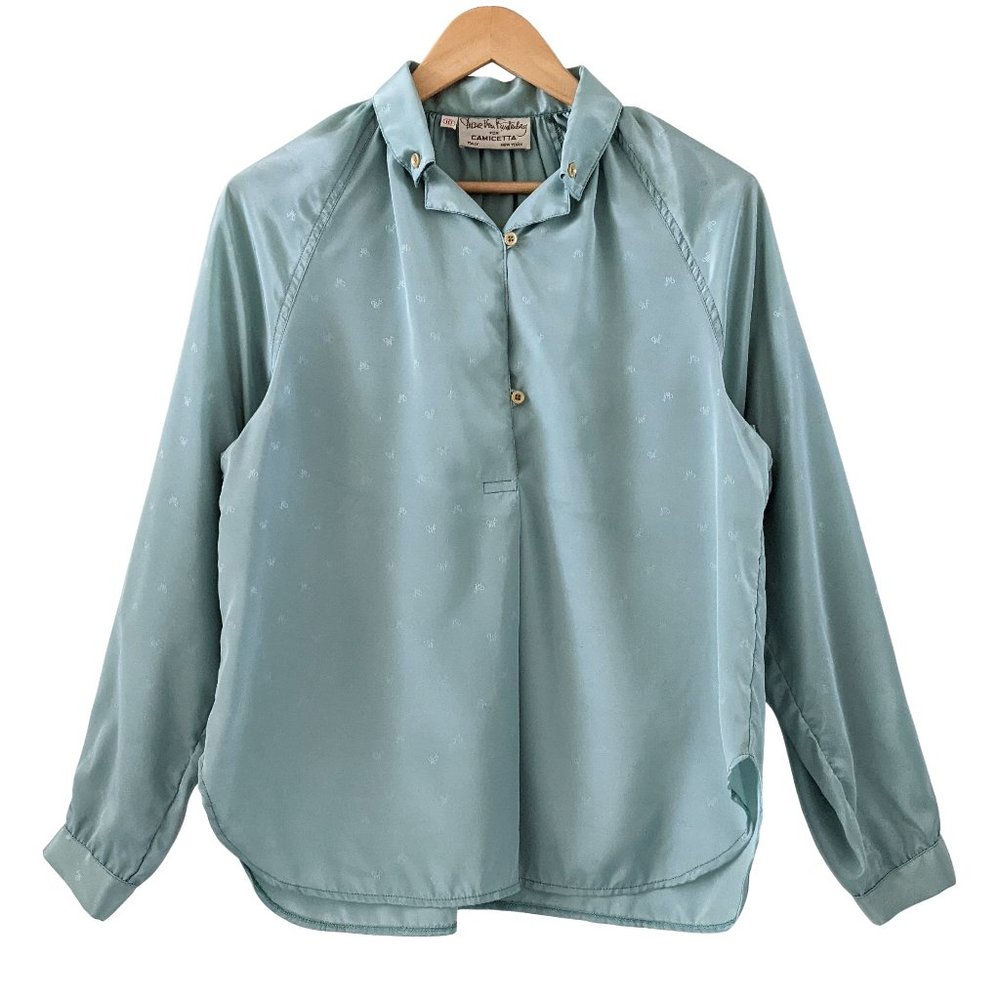 Vintage Diane Von Furstenberg Signature Print Blouse